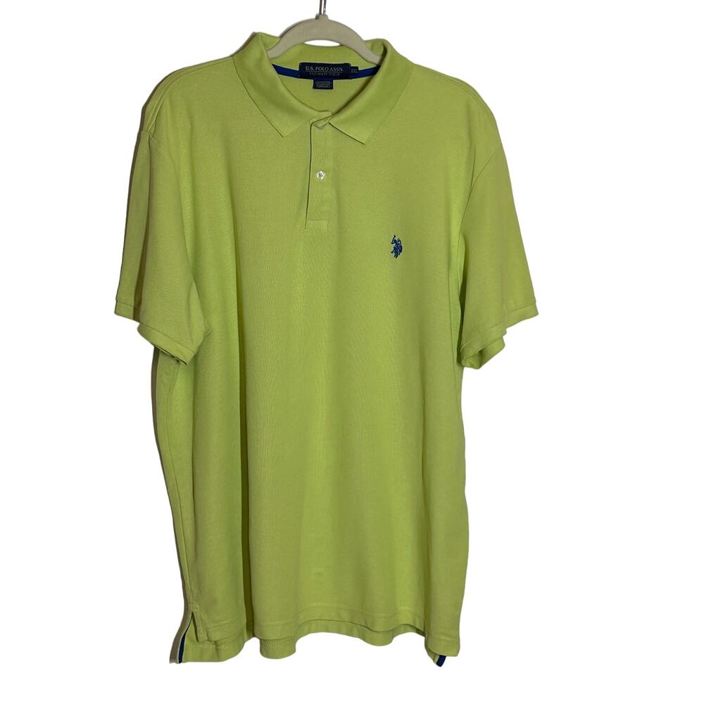 U.S. Polo Assn. Cafe Lime Polo Shirt Sz XXL